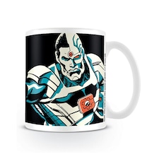 Justice League Official Cyborg Mug - White/Black - One Size
