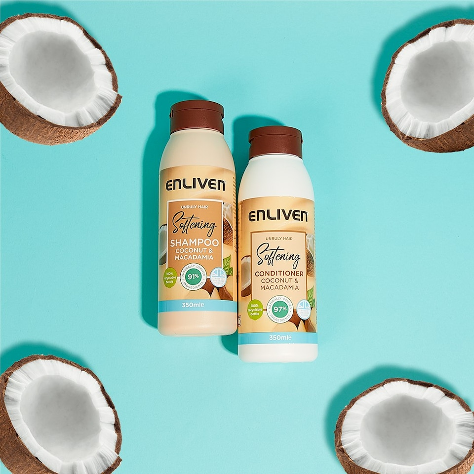 image 1 of Enliven Fruit Shampoo Coconut and Macadamia - 350ml