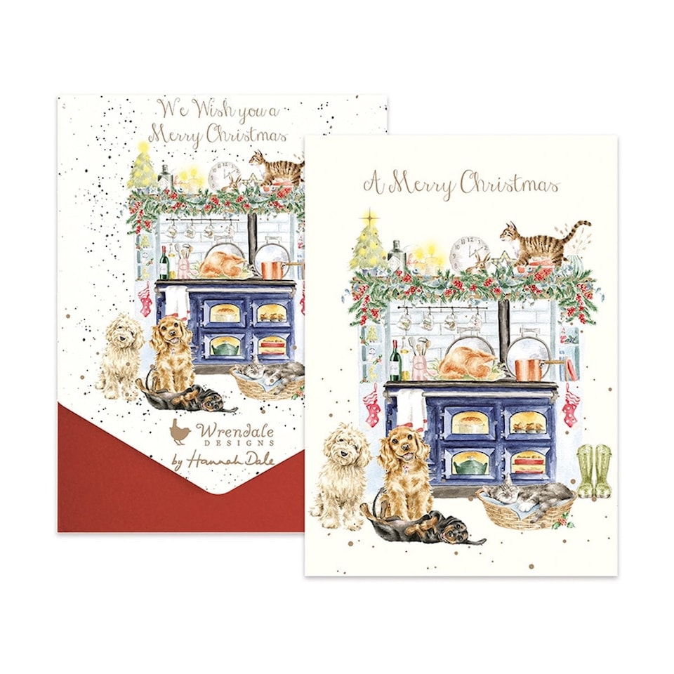 image 1 of Wrendale Designs Illustrated Animal Christmas Card Pack - 8 Cards and Envelopes