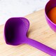 image 4 of Colourworks Silicone Kitchen Ladle with Spout Purple
