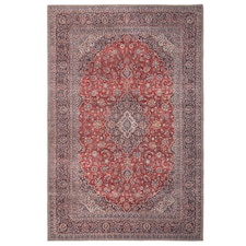 KUKOON Red Navy Blue Persian Style Non Slip Washable Low Pile Rug 120cm x 170cm Red
