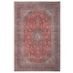 image 1 of KUKOON Red Navy Blue Persian Style Non Slip Washable Low Pile Rug 120cm x 170cm Red