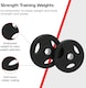 image 3 of Olympic Tri-Grip Rubber Weight Plates Black Pairs Sets 15 kg PAIR