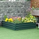 image 2 of Outsunny Raised Garden Bed Metal Patio Backyard Flower Vegetable Plant