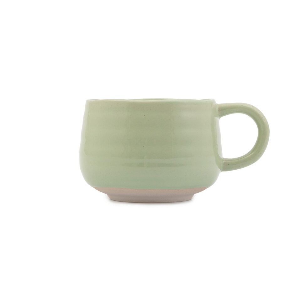 image 1 of Jamie Oliver Big Love Green Stoneware Mugs, Set of 2, 375ml | Green | Green