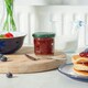 image 5 of Argon Tableware Glass Jam Jars with Green Lids - 130ml - Pack of 6