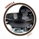 image 2 of Coal Barbecue with Wheels Aktive Enamelled Metal 46 x 89 x 46 cm Black