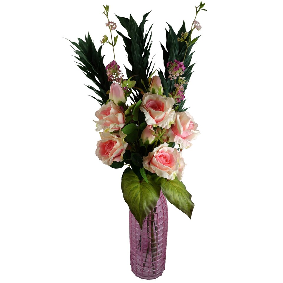 image 1 of 100cm Artificial Plastic Decorative Leaf Spray