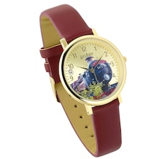 Harry Potter Unisex Adult Hogwarts Express Analogue Watch - Burgundy/Gold - One Size