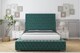 image 1 of Sloomy Ambassador Emerald Plush Bed Frame With Mattress With 50"  Upholstered Headboard 6' Super King