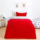 image 10 of OHS Luxury Teddy Fleece Reversible Duvet Cover and Pillowcase Bedding Set Multi | Black/Natural | King