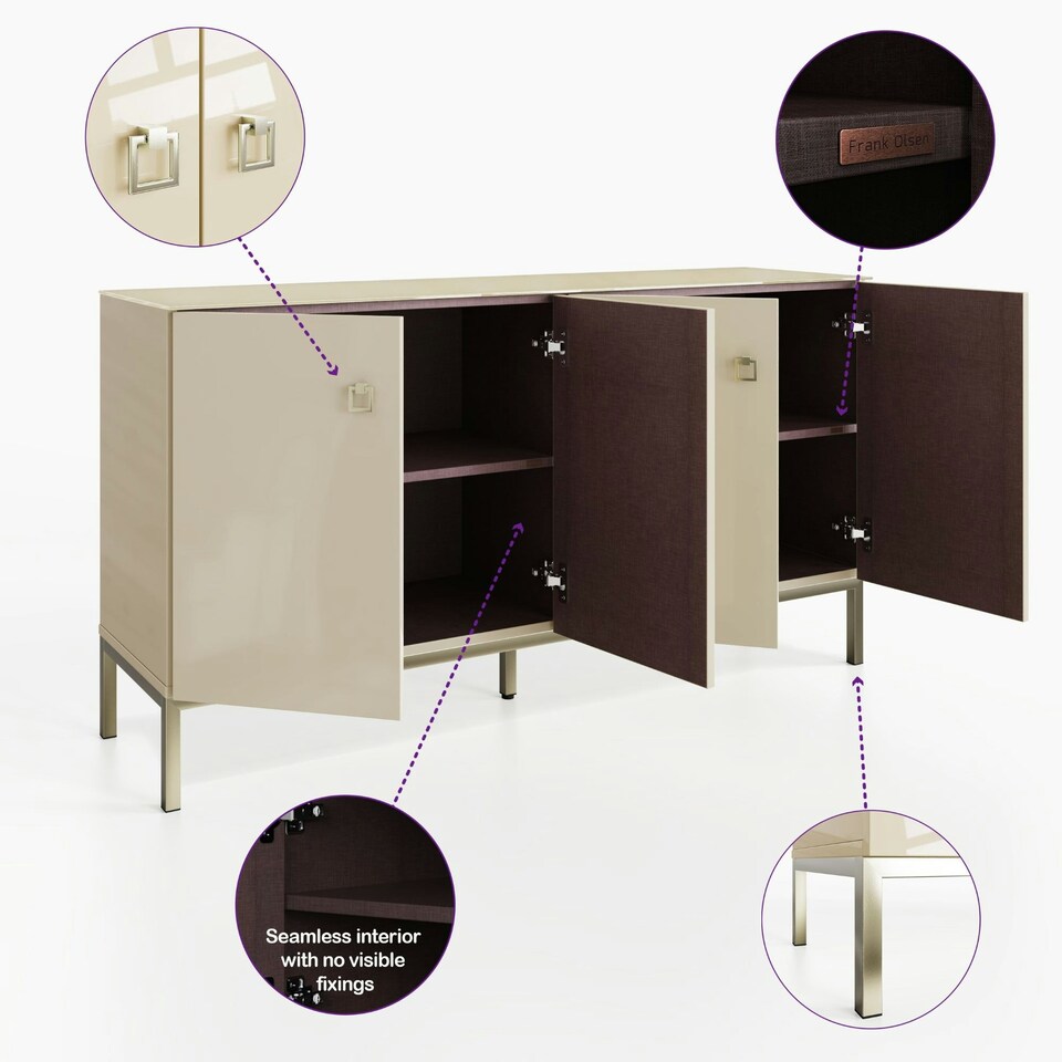 image 1 of Frank Olsen Lyra Sideboard White | Alabaster White