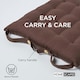 image 6 of Homescapes Seat Pad Luxury Cotton Indoor Outdoor Garden Dining Cushion | Brown | 40 x 40 cm | 1
