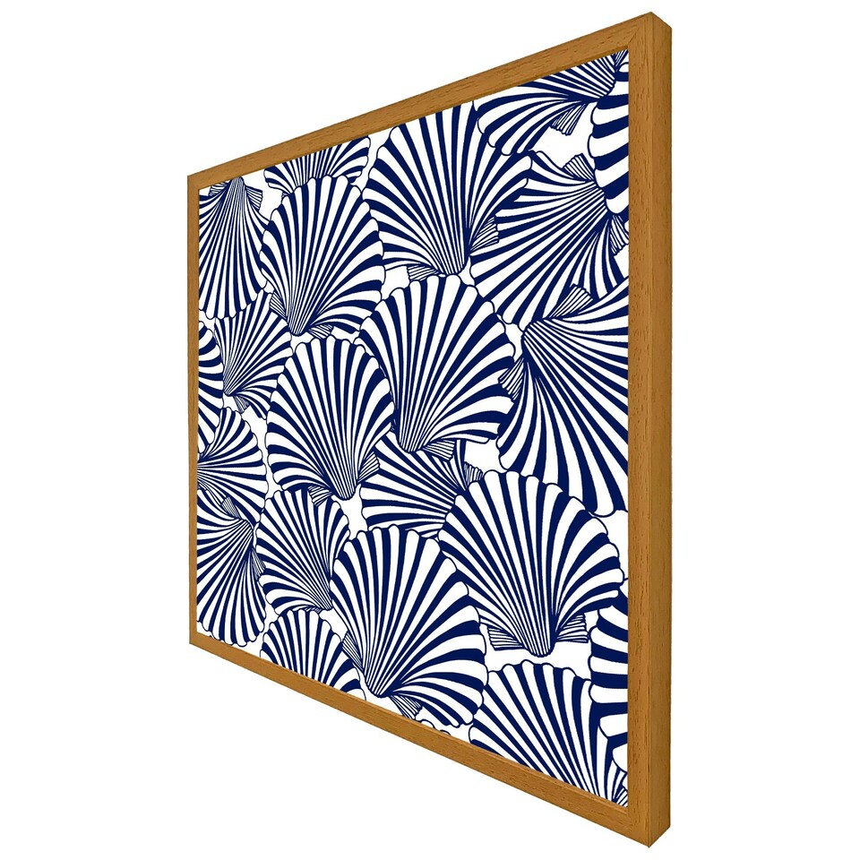 image 1 of Striped sea shells (Picutre Frame) Grey | M