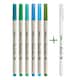 image 2 of Artline Supreme Brush Pens Assorted 7 Pack Green | Green, Dark Green, Light Turquoise, Marine Blue, Pale Blue, Pale Green 