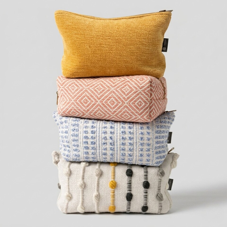 image 1 of Serenityy Nomad Sari Toiletry Bag - Hippie Knot
