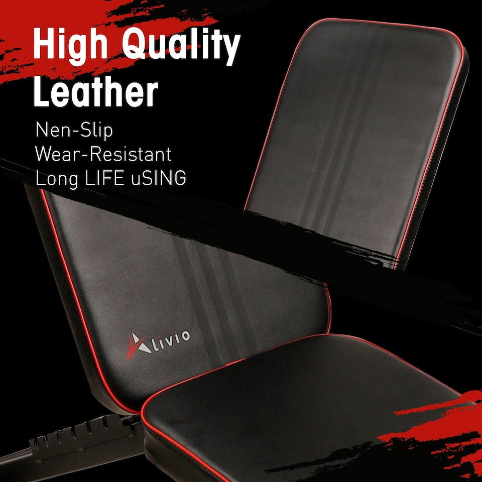 image 1 of Alivio Adjustable Foldable Full Body Workout Utility Weight Bench