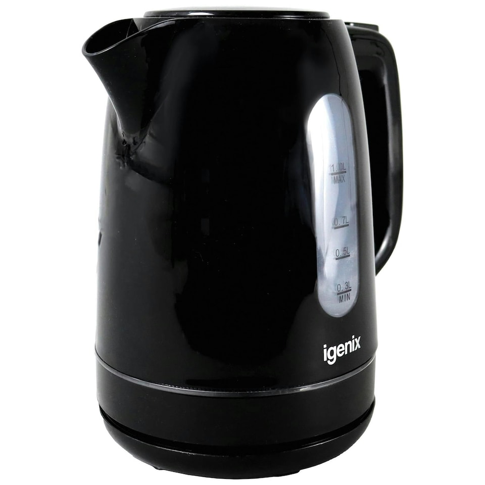 image 1 of Igenix IGK01022B Cordless Electric Jug Kettle, 2200 Watt Rapid Boil, Black