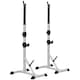 image 1 of HOMCOM Adjust Pair of Barbell Squat Racks Stand Weight Lifting Bench Press Gym