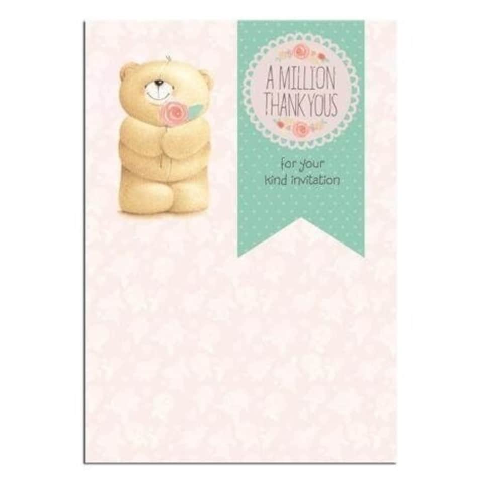 image 1 of Invitation Acceptance/Regret Forever Friends Card