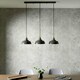 image 3 of Bakewell Grey Bar Pendant Grey