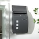image 7 of HOMCOM Weatherproof Wall Mounted Letter Box Post Box with Keys Anthracite Grey Grey