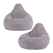 icon Dalton Kids Beanbag Corduroy Purple Set of 2 Purple