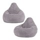image 1 of icon Dalton Kids Beanbag Corduroy Purple Set of 2 Purple