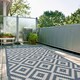 image 6 of The Rugs Outdoor Indoor Diamond Garden Patio Rug Weather Resistant Jet Washable | 100