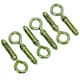 image 3 of 8mm Close Hook Anchor Eye Bolt Rawl Expansion Bolts Shield Wall 6 Pack