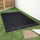 image 5 of True Products TruePave 6ft x 4ft Shed Base Kit 24 Interlocking Plastic Grids With Weed Fabric Black