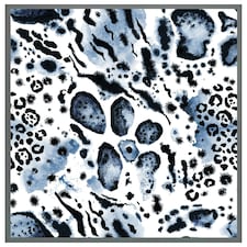 Blue leopard print (Picture Frame) Grey | XS