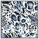 image 1 of Blue leopard print (Picture Frame) Grey | XS
