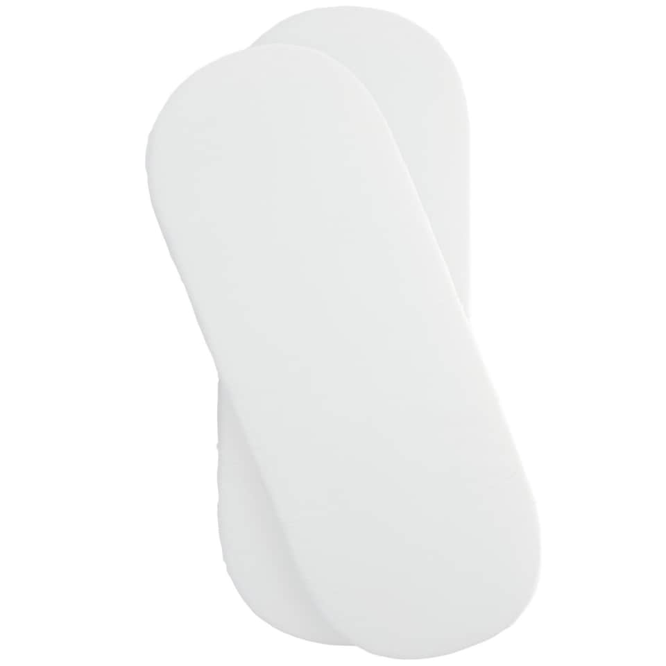 image 1 of Clair de Lune 2 Pack Moses Basket Sheets - White
