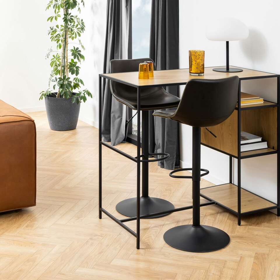 image 1 of I_Oregon Bar Stool in Black One Supplied