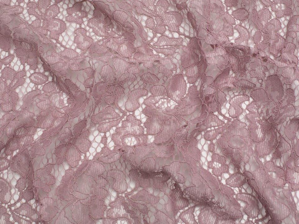 Minerva Core Range Pink Corded Lace Fabric for Bridal, Dressmaking, 146cm / 57" Wide - per metre