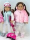 image 4 of Sophia’s Pink Faux Fur Coat and Earmuff Headband Set for 18in Dolls, Pink