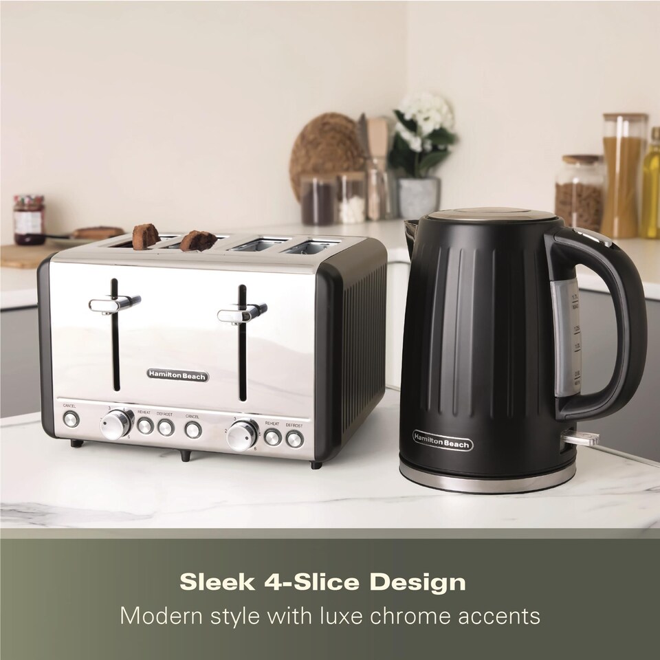 image 1 of Hamilton Beach Harmony 4 Slice Toaster Espresso