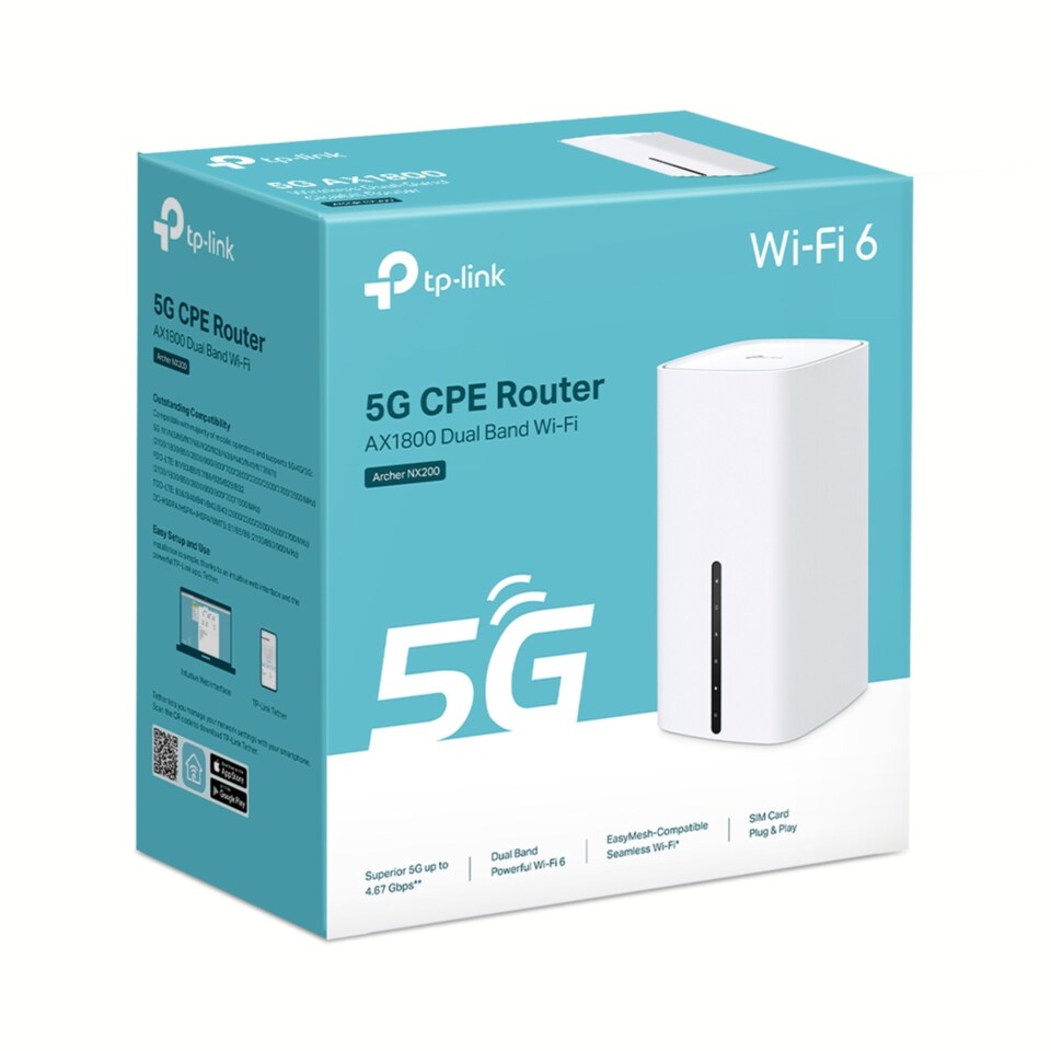 image 1 of TP-Link Archer NX200 Gigabit Ethernet Dual-Band WiFi 6 5G Wireless Router