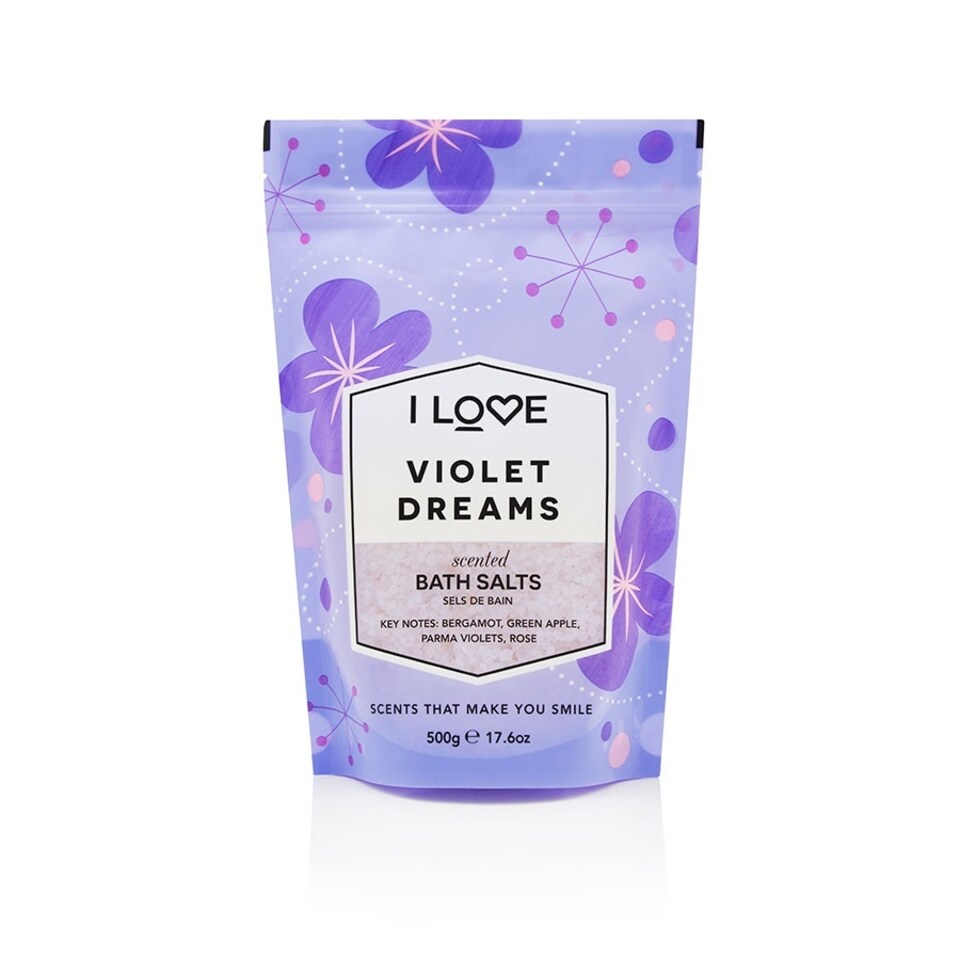 image 1 of I Love Violet Dreams Scented Bath Salts 500g