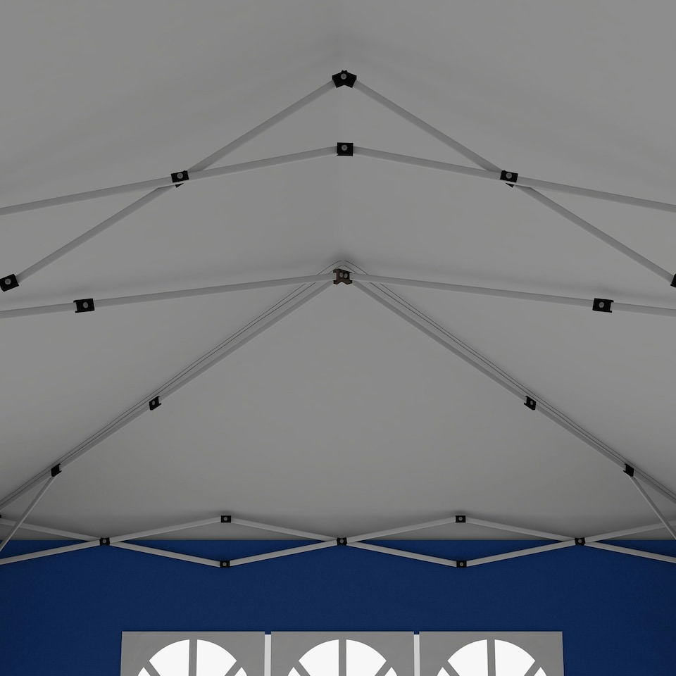 image 1 of Outsunny 3m x 6m Pop Up Gazebo Party Tent Canopy Marquee with Storage Bag Blue
