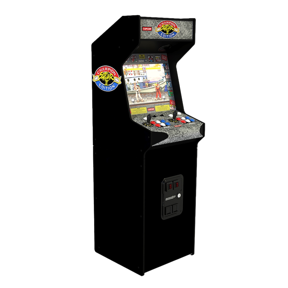 image 1 of Arcade1up - Street Fighter Deluxe 14-In-1 Wifi Enabled Arcade Machine