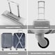 image 2 of 55x40x20cm Ryanair (Priority) TUI, Carry on Cabin Suitcase Hard Shell Approved for 60+ Airlines Silver | Silver | Cabin Bag