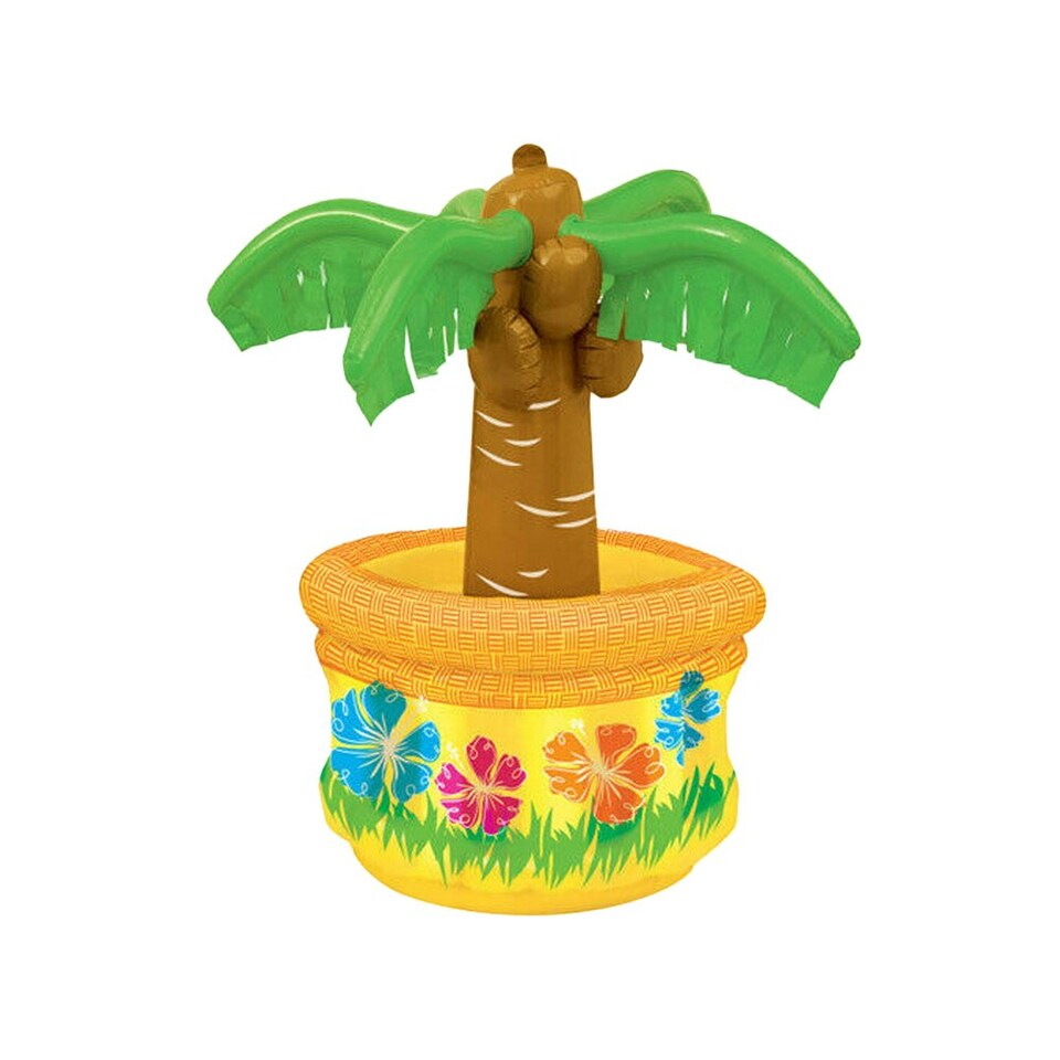 image 1 of Unique Party Palm Tree Inflatable Drinks Cooler - Multicoloured - One Size