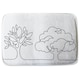 image 3 of line drawing of trees (Bathroom Set)