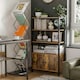 image 2 of HOMCOM Multifunctional Bookshelf Storage Cabinet Bookcase w/ Shelves
