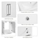 image 4 of Yaheetech Minimalist Bathroom Cabinet with Sink and Door
