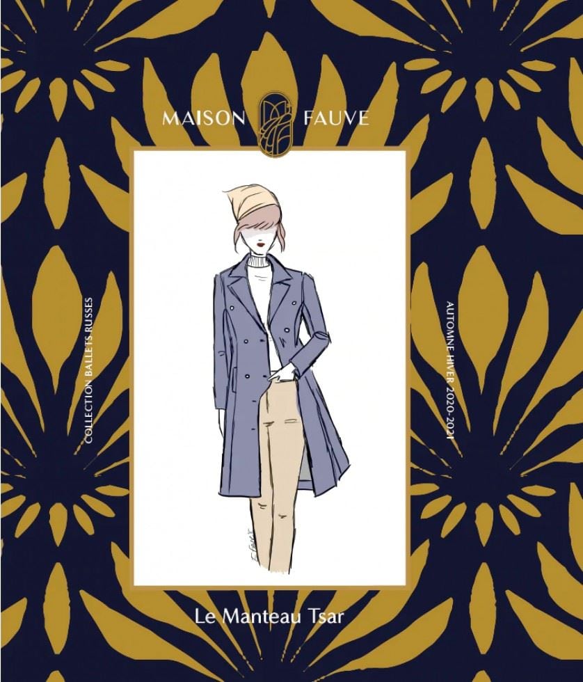 Maison Fauve Tsar Jacket & Coat Paper Sewing Pattern â Womenâs Jackets & Coats, UK Sizes 8â26, Advanced