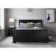 image 2 of Painted Wood Double Bedframe  in Black