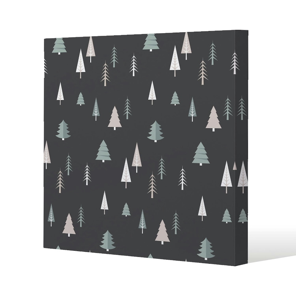 Christmas winter forest (canvas) 90 x 90 x 4cm